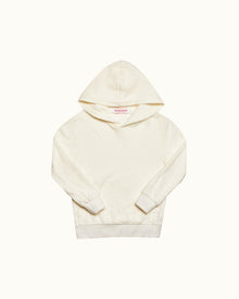 Kids | White Sand Mix Texture Hooded Sweatshirt | White Sand