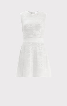 Textured Jacquard Dress | Alabaster