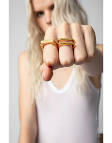 Women | Cecilia Ring Set | Old Gold