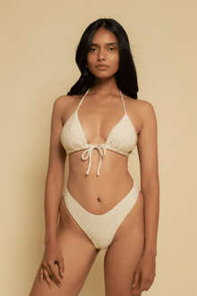 Emma Bikini Top | Oat Texture