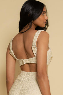 Hayden Bikini Top | Oat Texture