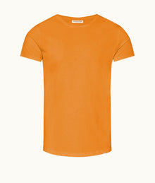 Ob-T Tailored Fit Crew Neck Cotton T-Shirt | Ember