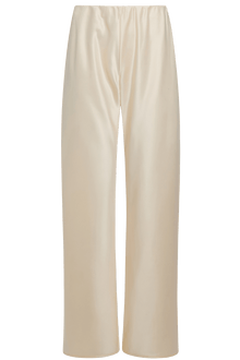 Olivette Satin Pants - Oat - Self-Adore