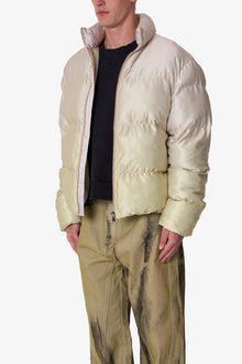 Ombre Puffer Jacket | Cream