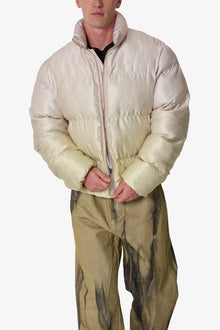 Ombre Puffer Jacket | Cream