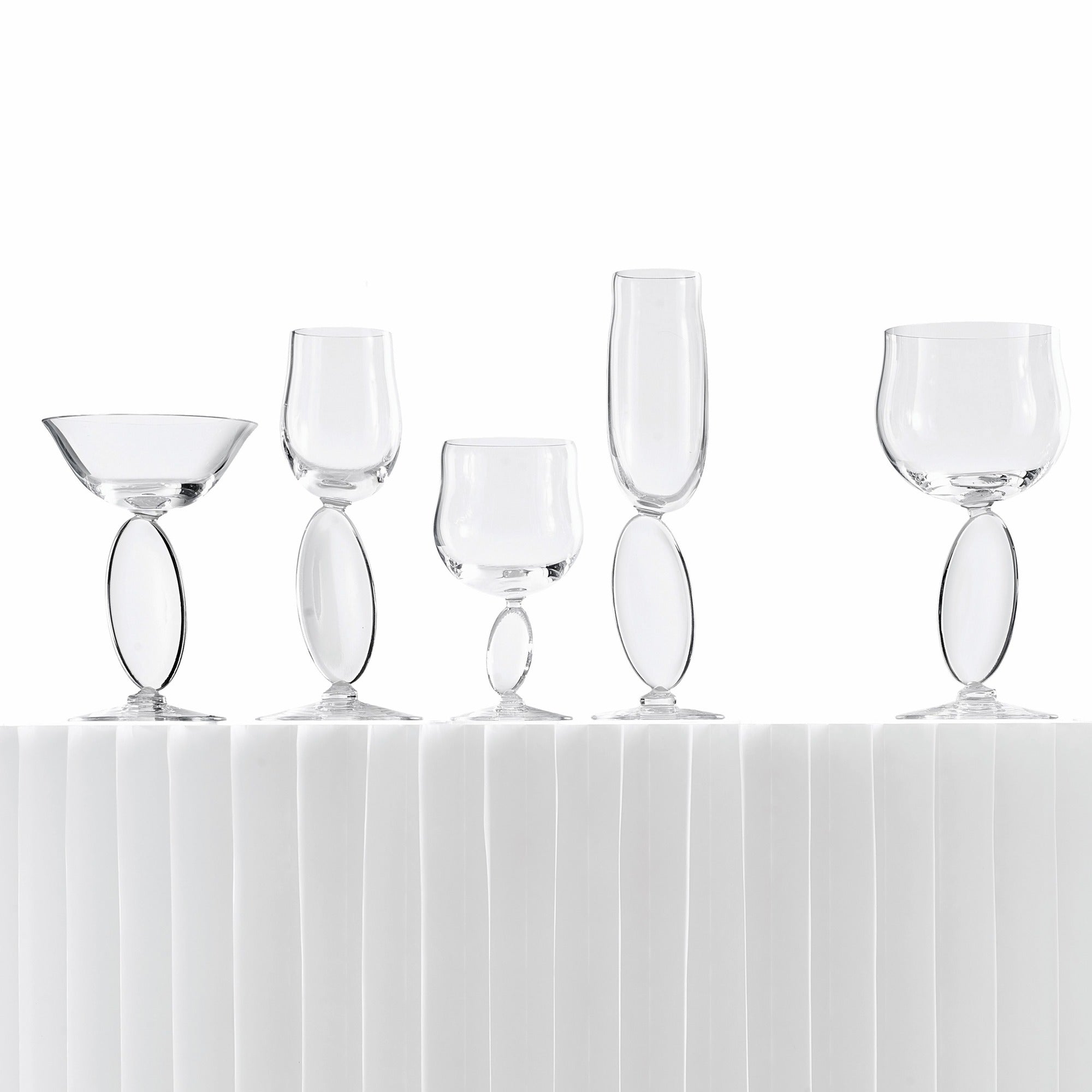 Omnia Dripping Drops Glasses - No.3 | Clear Crystal | Set of 2