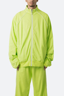 Oversized Jersey Track Jacket | Acid Lime