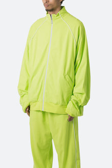Oversized Jersey Track Jacket | Acid Lime