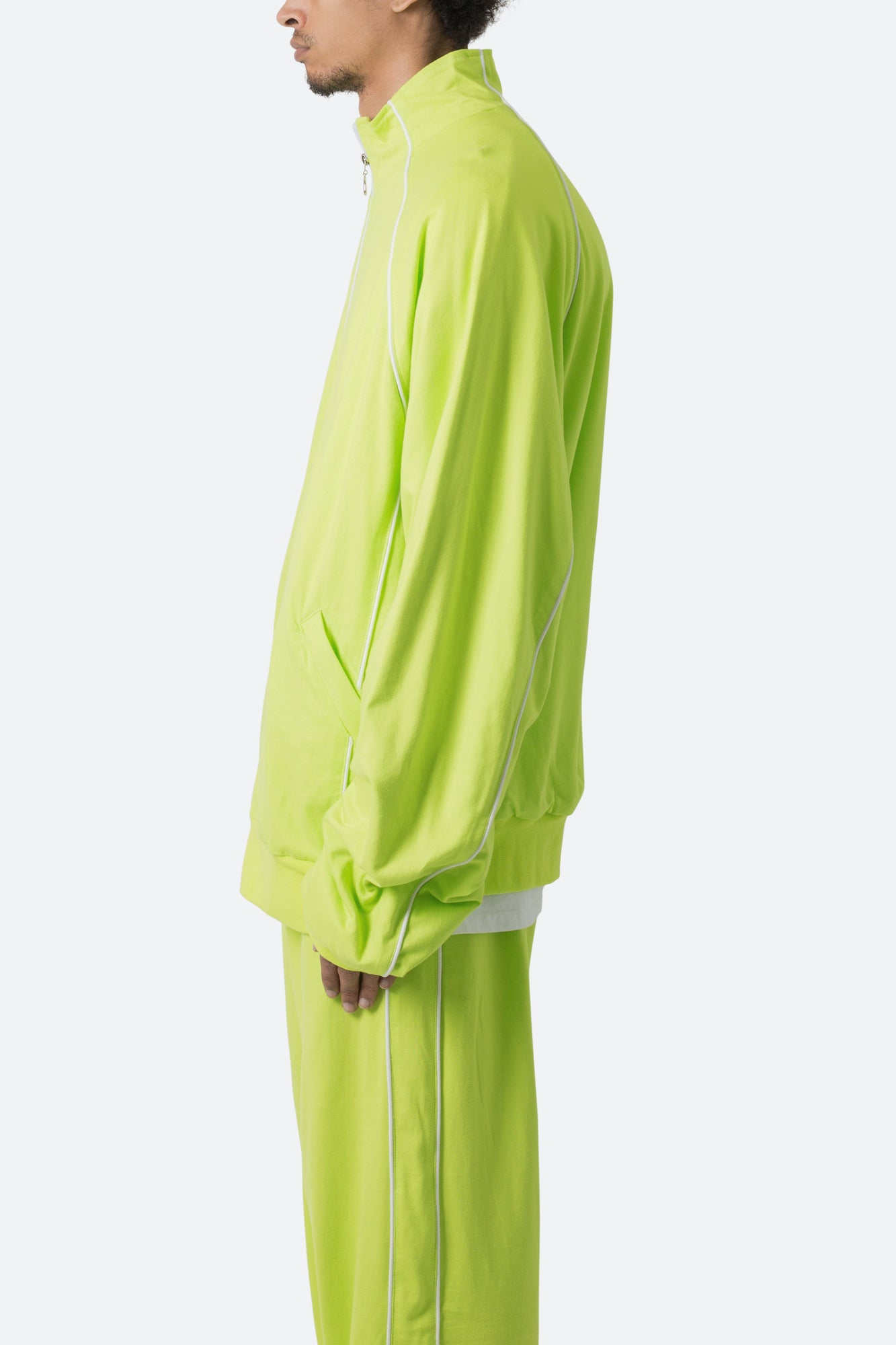 Oversized Jersey Track Jacket | Acid Lime