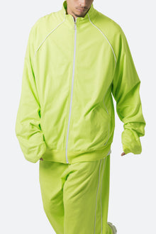 Oversized Jersey Track Jacket | Acid Lime
