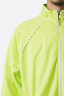 Oversized Jersey Track Jacket | Acid Lime
