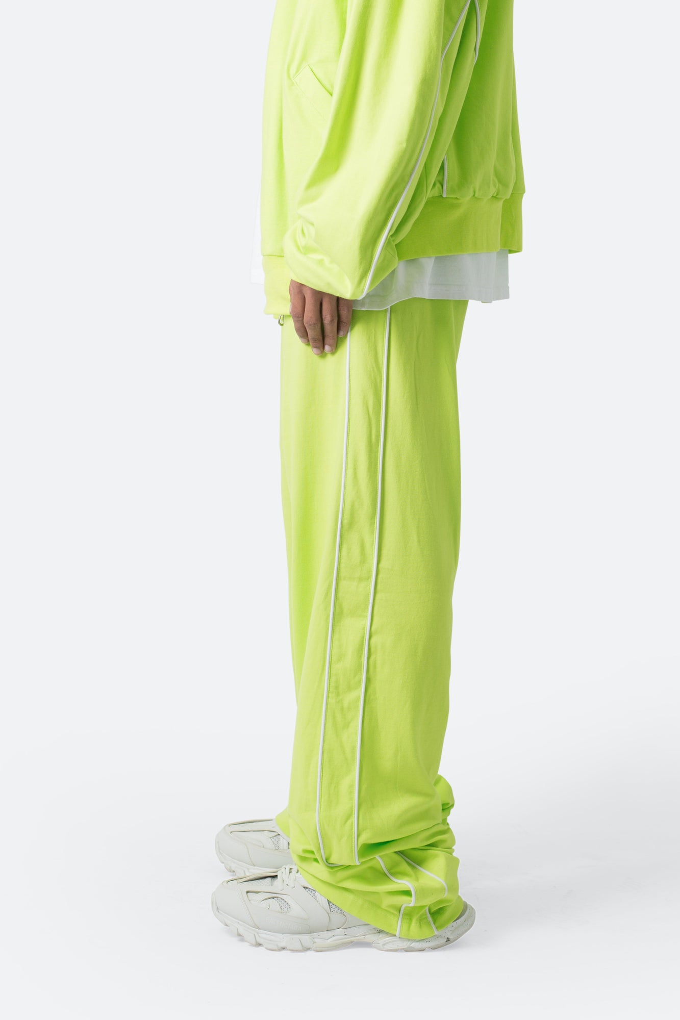 Oversized Jersey Track Pants | Acid Lime