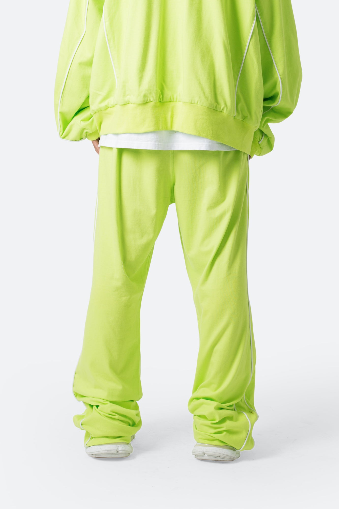 Oversized Jersey Track Pants | Acid Lime