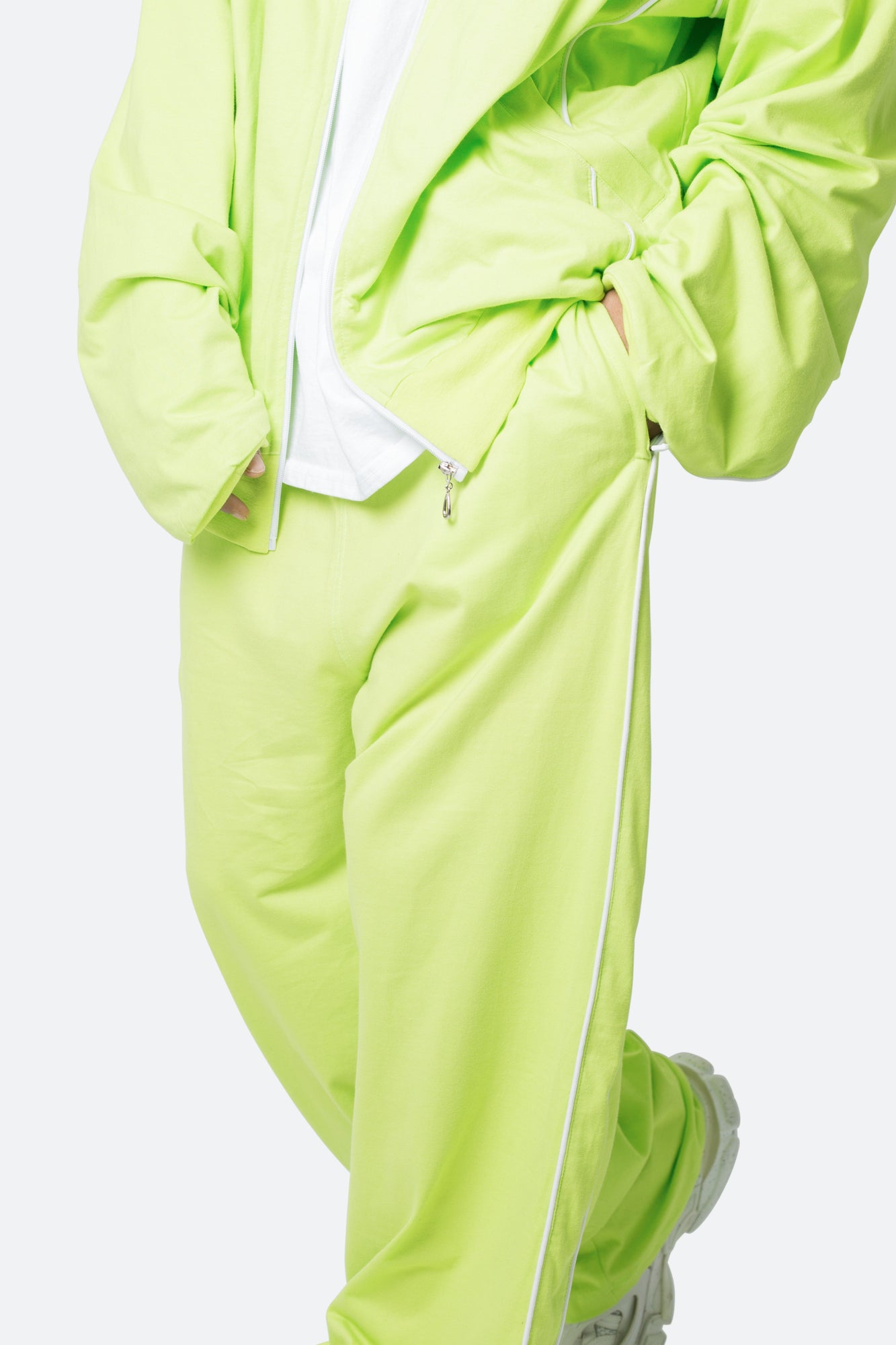 Oversized Jersey Track Pants | Acid Lime