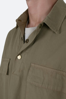 Oversized Utility Shirt | Olive