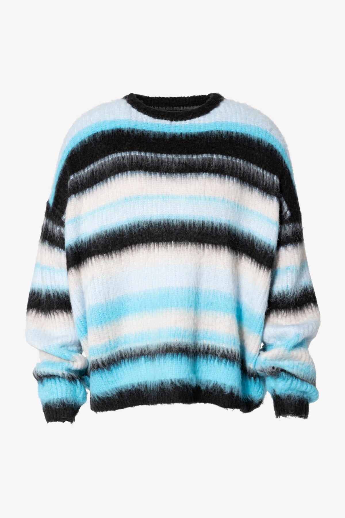Oversized Water Striped Sweater | Blue
