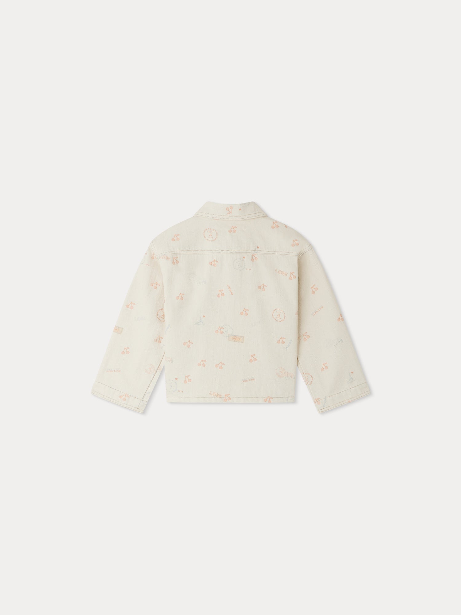 Girl | Gillie Embroidered Denim Jacket | Terracotta