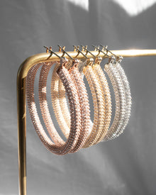 Pave Amalfi Hoops - Gold | Plated Gold