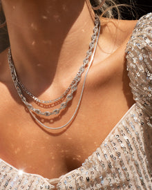 Cecilia Chain Necklace - Silver | Plated Silver