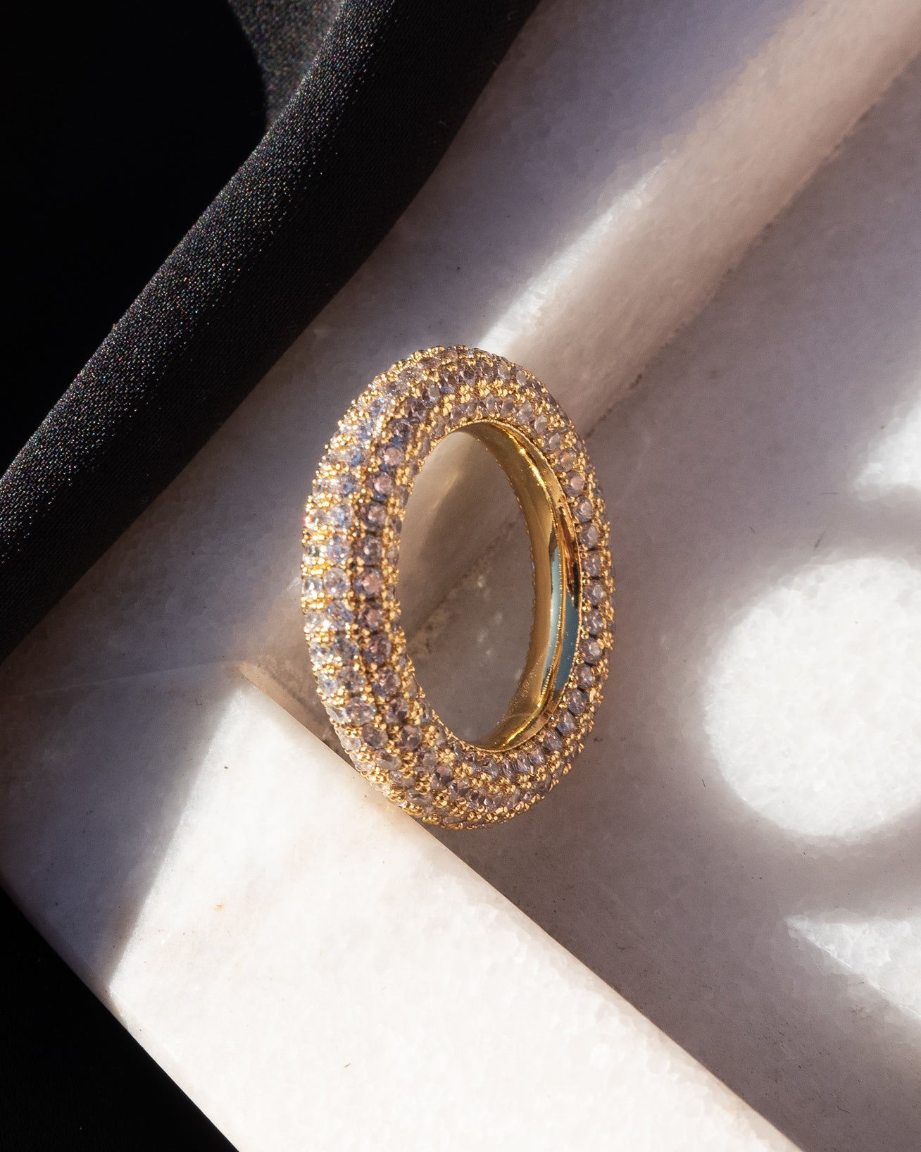 Pave Amalfi Ring - Gold | Plated Gold