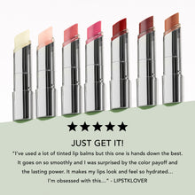 Three lipsticks with silver casings on a white background, featuring the MDSolarSciences brand.