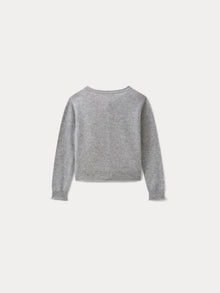 Girl | Heathered Gray Cardigan | Heathered Gray