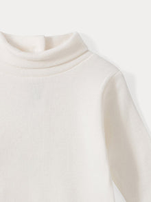 Unisex | Baby Turtleneck Onesie | Milk White
