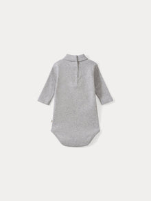 Unisex | Baby Turtleneck Onesie | Heathered Gray