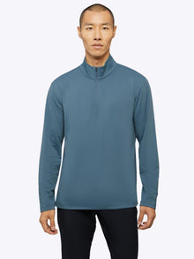 Mens | COZ Signature-Fit Fleece Q-Zip | Petrol