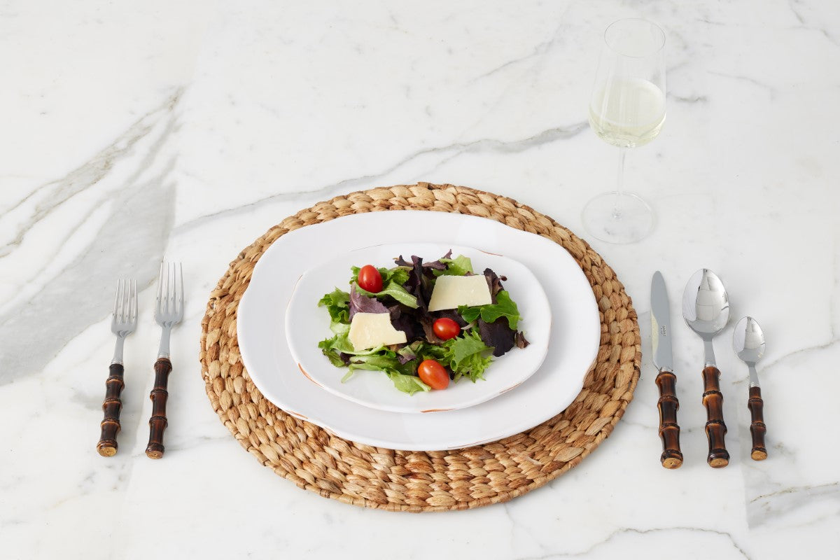 Exposed Edge Organic Dinner Plate | White | Large