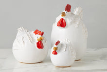Ceramic Country French Hen | White | Small