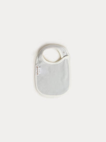 Unisex | Avibis Embroidered Organic Cotton Bib | Gray Blue
