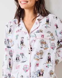 Fur Ever Yours - Long PJ Set - Cloud - Printfresh