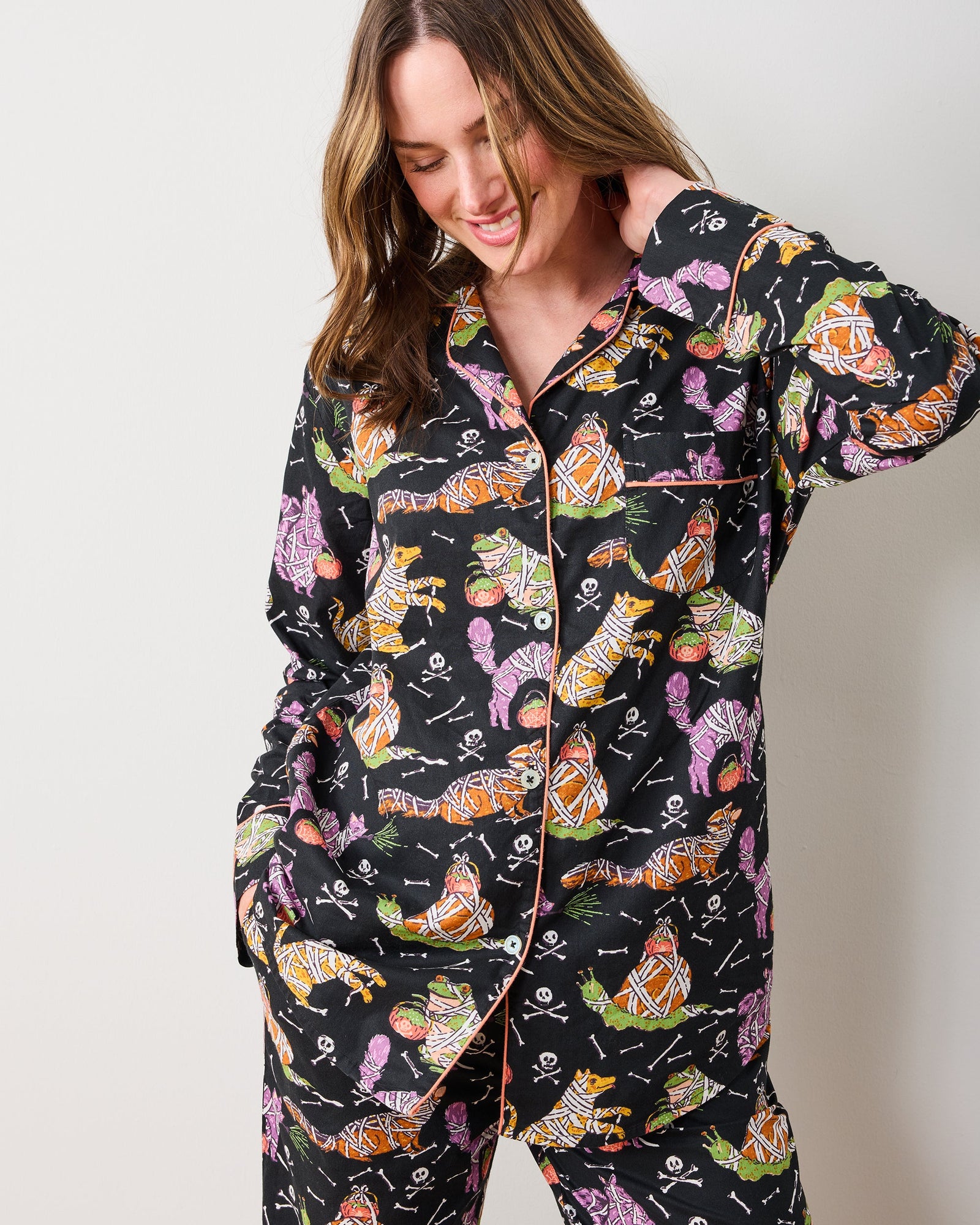 Monster Mash - Long PJ Set - Haunted House - Printfresh