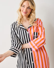 Showtime Stripes - Sleep Shirt - Skeleton Candy - Printfresh