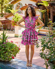 Lily Of the Valley - Goldie Dress - Pink - Printfresh