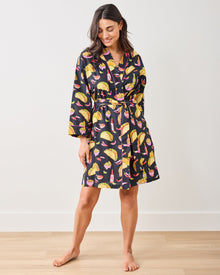 Guac On - Getting Ready Robe - Lava Rock - Printfresh