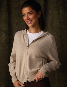 Women | Lola Full Zip Hoodie | Oat