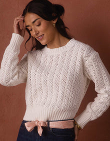 Women | Elise Crewneck Sweater | Cream