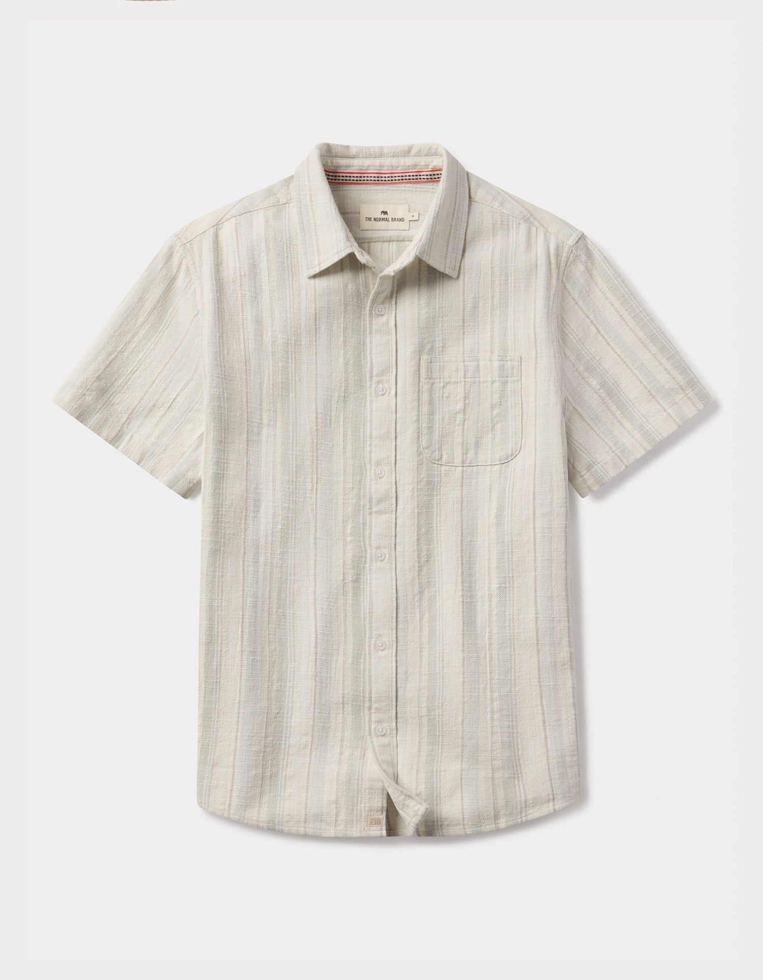 Men | Freshwater Short Sleeve Button Up Shirt | Sea Glass Stripe