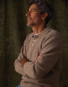 Men | Homebound Polo Sweater | Toasted Chestnut