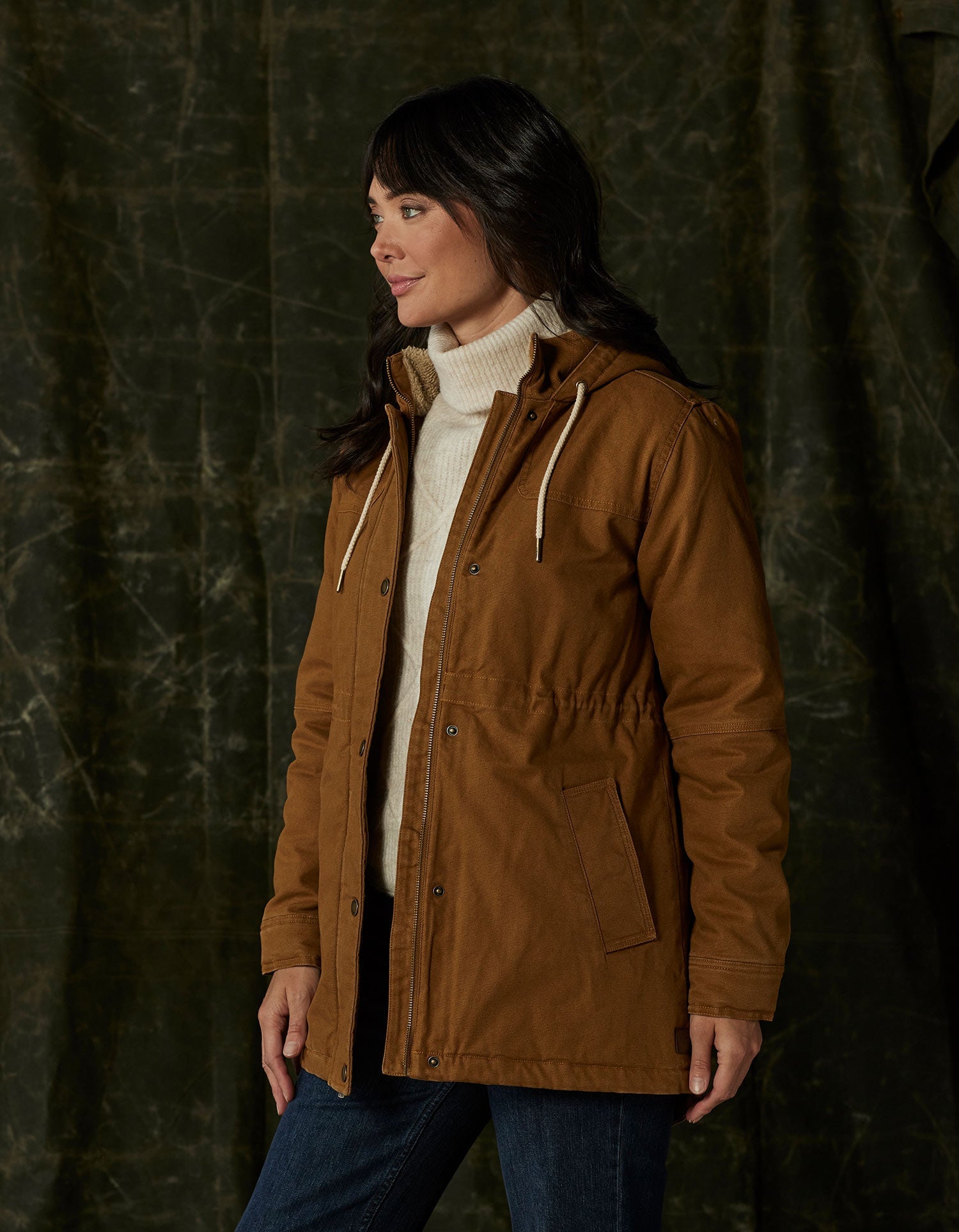Women | Betsie Canvas Coat | Maple Glaze