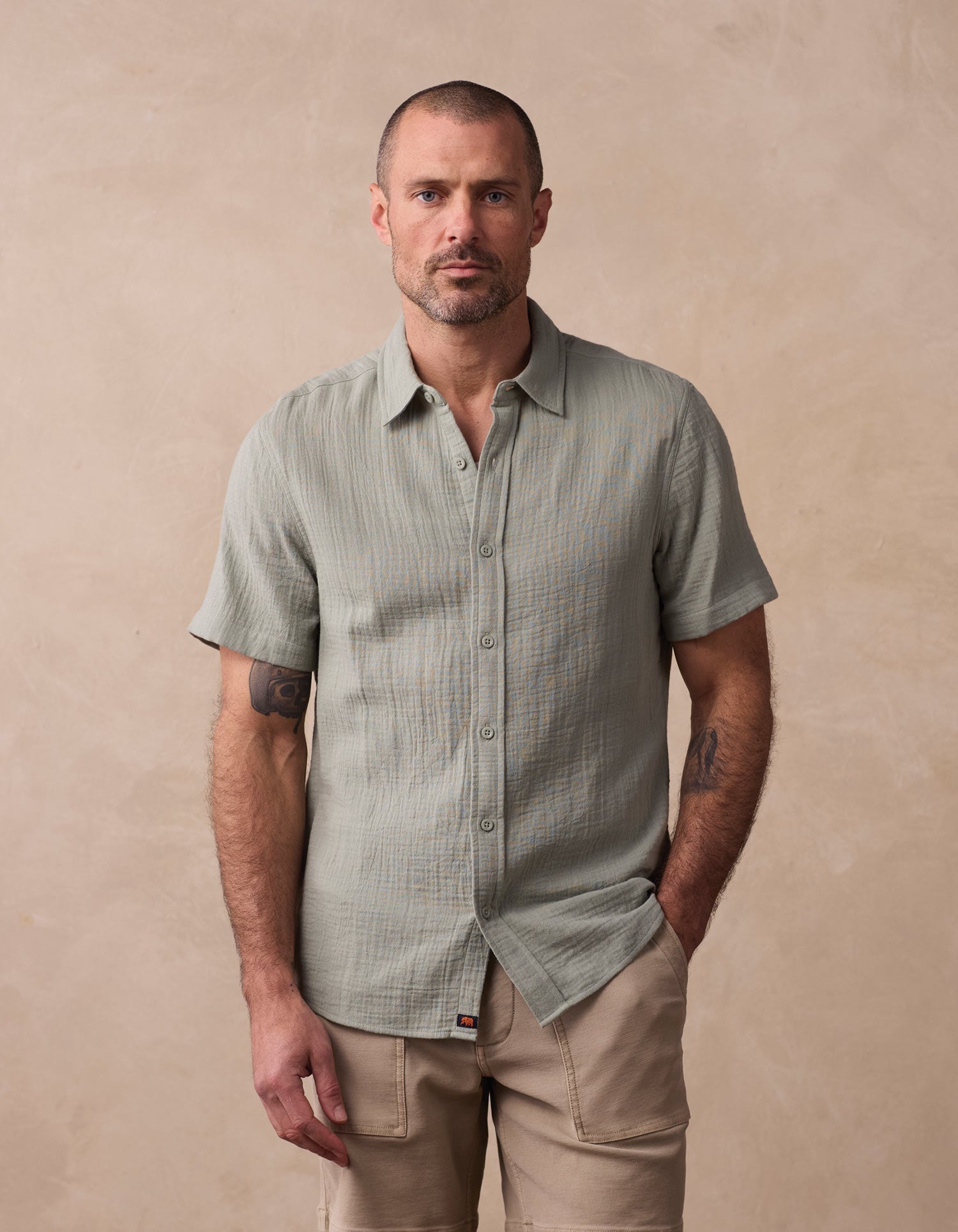 Men | Kalo Short Sleeve Button Up | Juniper
