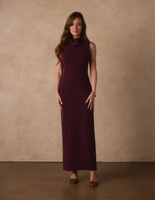 Women | Eloise Column Dress | Port Wine