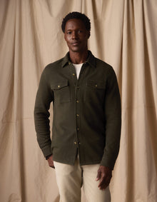Men | Looped Terry Button Up | Alpine