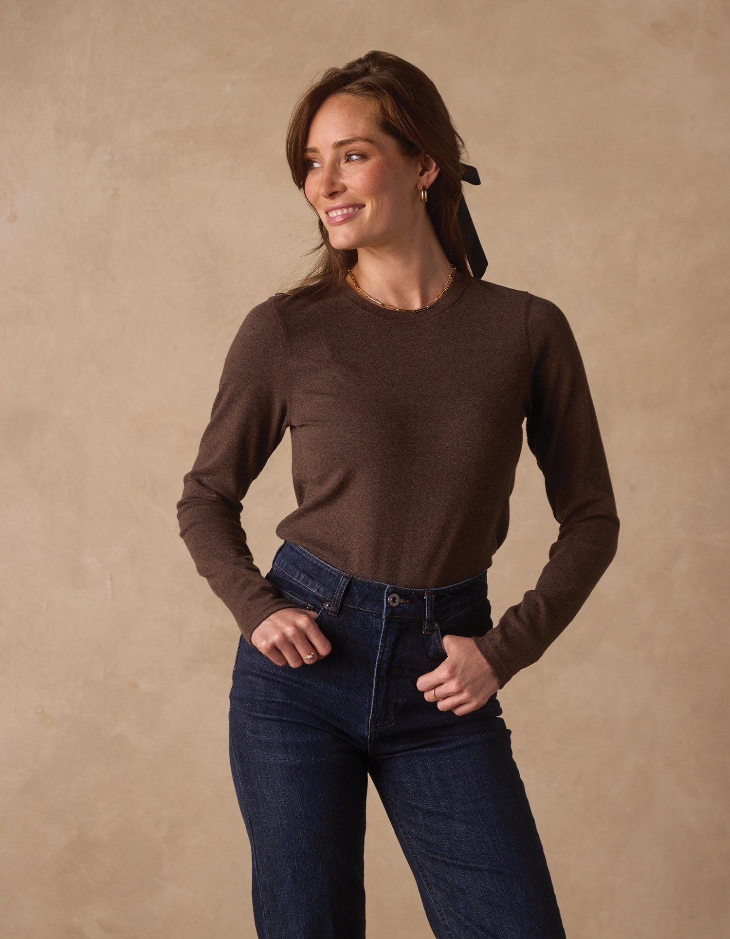 Women | Puremeso Everyday Crewneck | Java