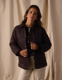 Women | Quilted Liner Jacket | Chestnut