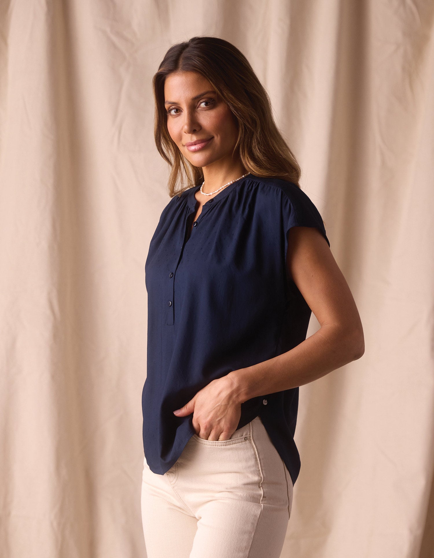 Women | Estella Blouse | Normal Navy