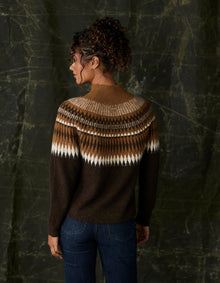 Women | Nomad Fair Isle Sweater | Espresso Multi