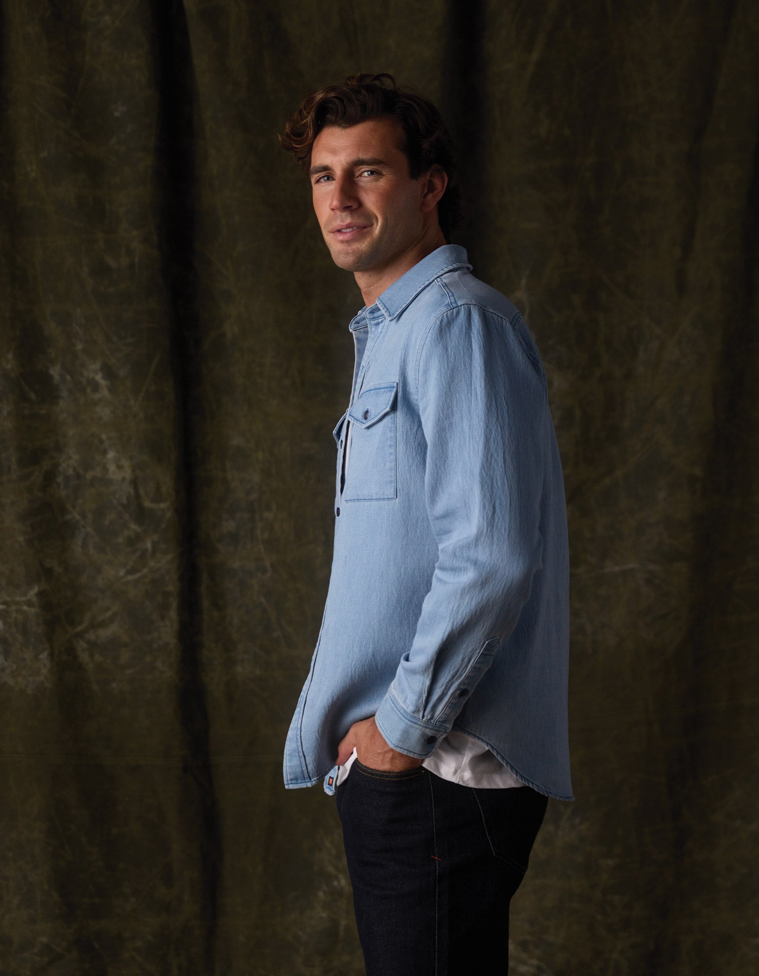 Men | Big Jake Shirt | Light Indigo